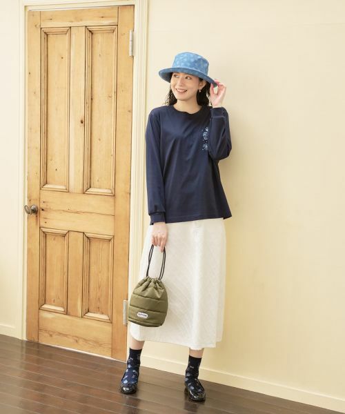 CARA O CRUZ / キャラ・オ・クルス カットソー | フラワープリントクルーネックカットソー | 詳細14