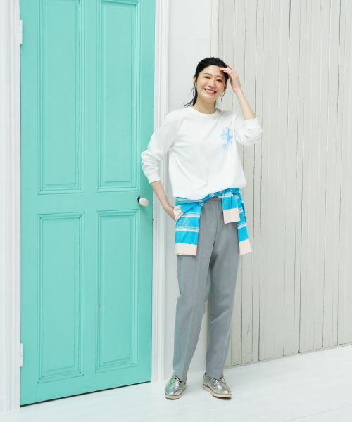 CARA O CRUZ / キャラ・オ・クルス カットソー | フラワープリントクルーネックカットソー | 詳細19