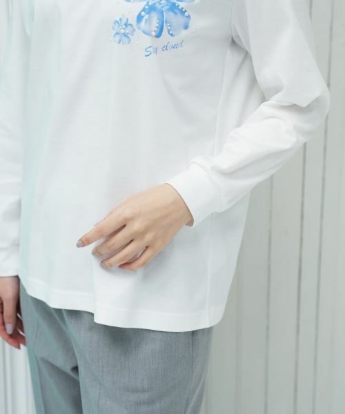 CARA O CRUZ / キャラ・オ・クルス カットソー | フラワープリントクルーネックカットソー | 詳細26