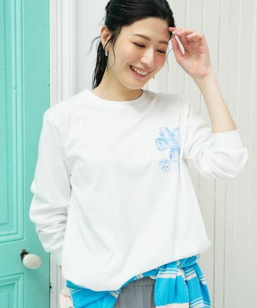 CARA O CRUZ / キャラ・オ・クルス カットソー | フラワープリントクルーネックカットソー | 詳細5