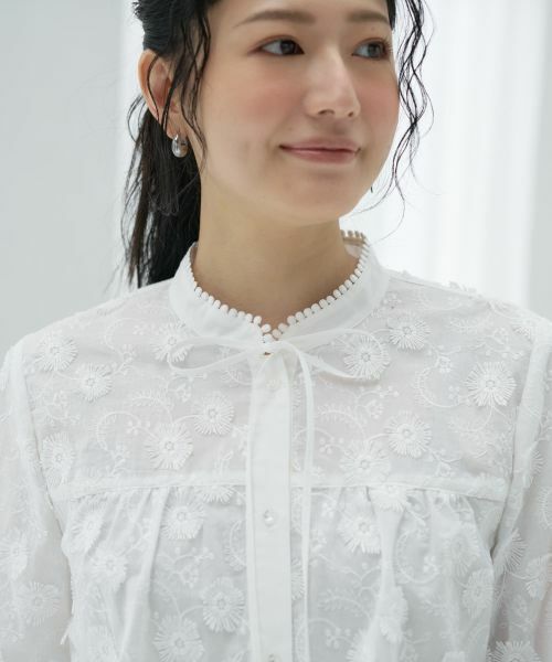 CARA O CRUZ / キャラ・オ・クルス シャツ・ブラウス | 刺繍リボンブラウス | 詳細14