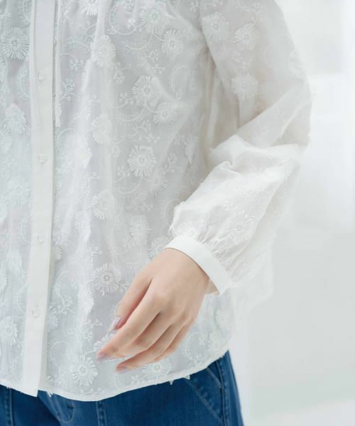 CARA O CRUZ / キャラ・オ・クルス シャツ・ブラウス | 刺繍リボンブラウス | 詳細15