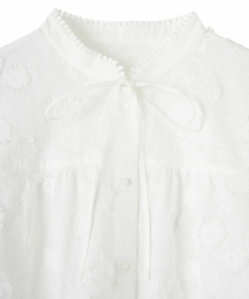 CARA O CRUZ / キャラ・オ・クルス シャツ・ブラウス | 刺繍リボンブラウス | 詳細20