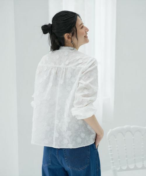 CARA O CRUZ / キャラ・オ・クルス シャツ・ブラウス | 刺繍リボンブラウス | 詳細5