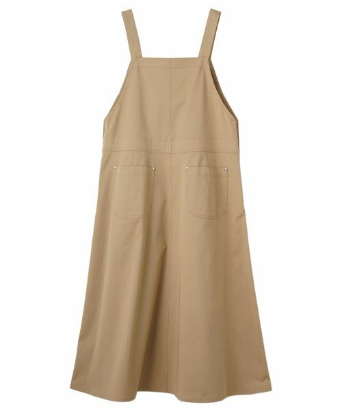 CARA O CRUZ / キャラ・オ・クルス ロング・マキシ丈ワンピース | サイドボタンジャンパースカート | 詳細1