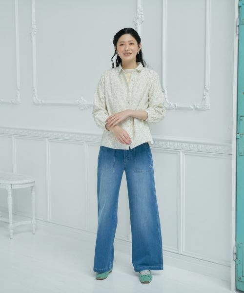 CARA O CRUZ / キャラ・オ・クルス シャツ・ブラウス | スカラップ切替ブラウス | 詳細14