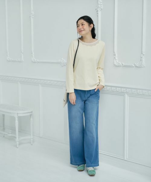 CARA O CRUZ / キャラ・オ・クルス シャツ・ブラウス | スカラップ切替ブラウス | 詳細15