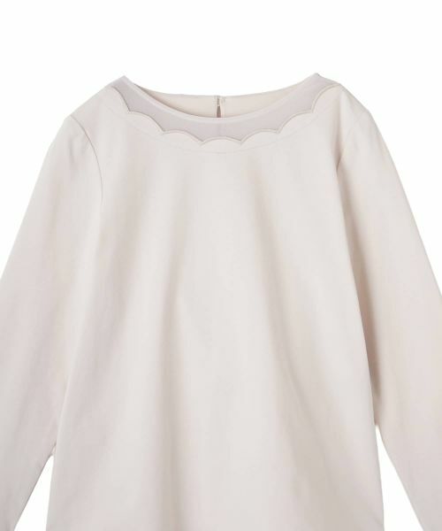 CARA O CRUZ / キャラ・オ・クルス シャツ・ブラウス | スカラップ切替ブラウス | 詳細2