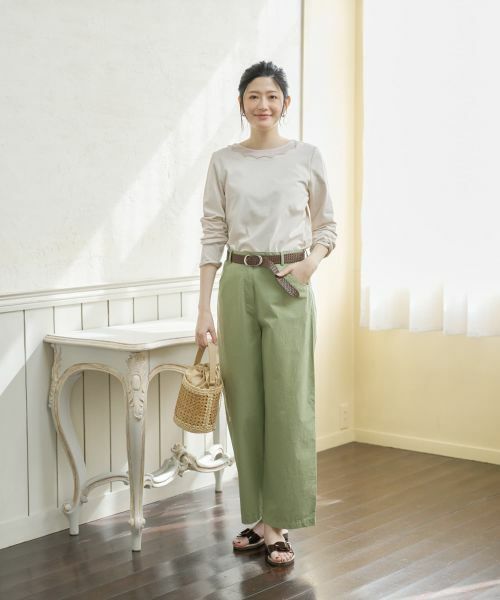 CARA O CRUZ / キャラ・オ・クルス シャツ・ブラウス | スカラップ切替ブラウス | 詳細8