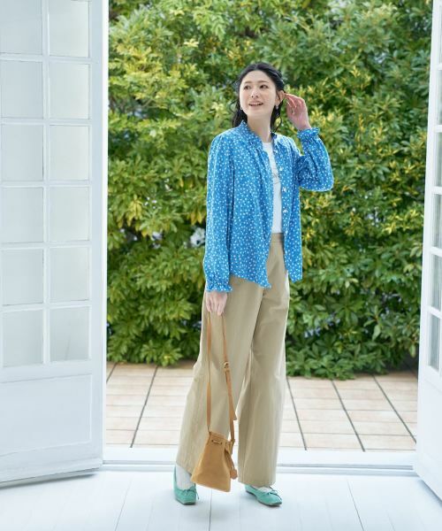 CARA O CRUZ / キャラ・オ・クルス シャツ・ブラウス | 小花柄フリルブラウス【CoC by CARA O CRUZ】 | 詳細21