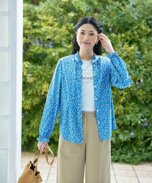 CARA O CRUZ / キャラ・オ・クルス シャツ・ブラウス | 小花柄フリルブラウス【CoC by CARA O CRUZ】 | 詳細5