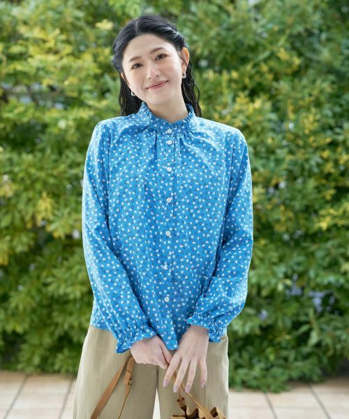 CARA O CRUZ / キャラ・オ・クルス シャツ・ブラウス | 小花柄フリルブラウス【CoC by CARA O CRUZ】 | 詳細8