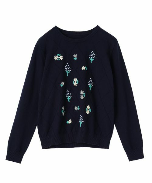CARA O CRUZ / キャラ・オ・クルス ニット・セーター | 刺繍クルーネックニット【CoC by CARA O CRUZ】 | 詳細26