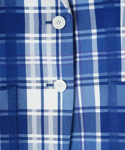 CARA O CRUZ / キャラ・オ・クルス テーラードジャケット | チェック柄テーラードジャケット | 詳細29