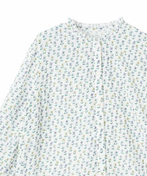 CARA O CRUZ / キャラ・オ・クルス シャツ・ブラウス | 小花プリントフリルブラウス【FASAC】 | 詳細23