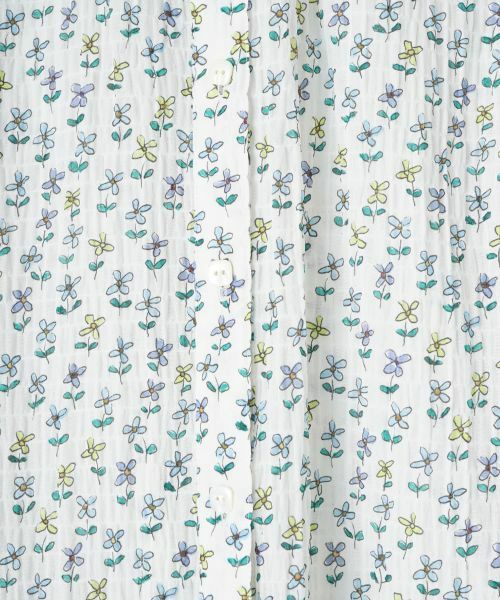 CARA O CRUZ / キャラ・オ・クルス シャツ・ブラウス | 小花プリントフリルブラウス【FASAC】 | 詳細24