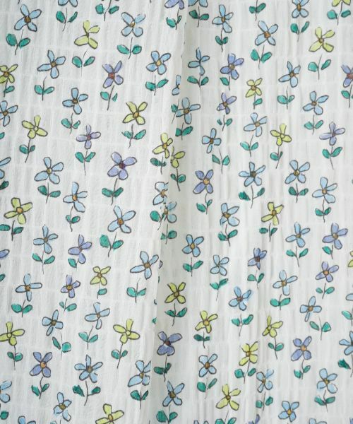 CARA O CRUZ / キャラ・オ・クルス シャツ・ブラウス | 小花プリントノーカラーブラウス【FASAC】 | 詳細14