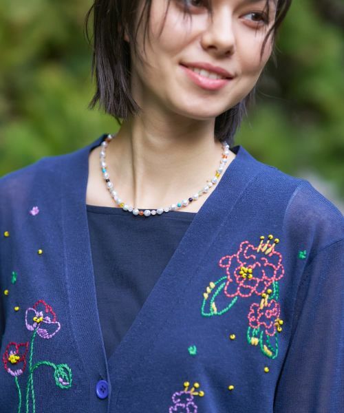 CARA O CRUZ / キャラ・オ・クルス ネックレス・ペンダント・チョーカー | 人工真珠＆マルチカラー石ネックレス | 詳細1