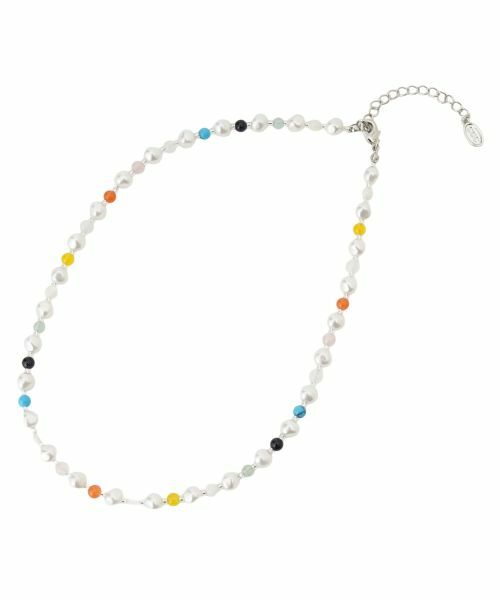 CARA O CRUZ / キャラ・オ・クルス ネックレス・ペンダント・チョーカー | 人工真珠＆マルチカラー石ネックレス | 詳細7