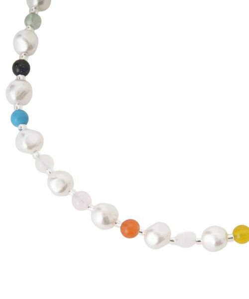 CARA O CRUZ / キャラ・オ・クルス ネックレス・ペンダント・チョーカー | 人工真珠＆マルチカラー石ネックレス | 詳細8