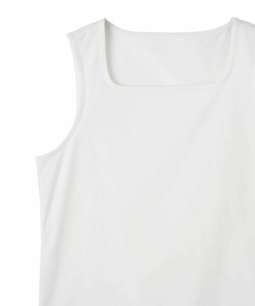 CARA O CRUZ / キャラ・オ・クルス カットソー | 洗えるスクエアネックタンクトップ | 詳細25