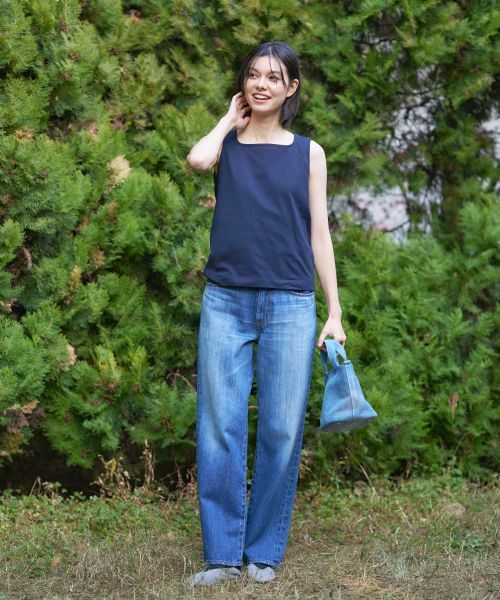 CARA O CRUZ / キャラ・オ・クルス カットソー | 洗えるスクエアネックタンクトップ | 詳細3