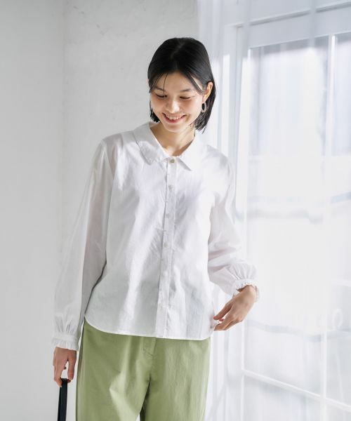 CARA O CRUZ / キャラ・オ・クルス シャツ・ブラウス | 丸襟ギャザースリーブシャツ【CoC by CARA O CRUZ】 | 詳細1