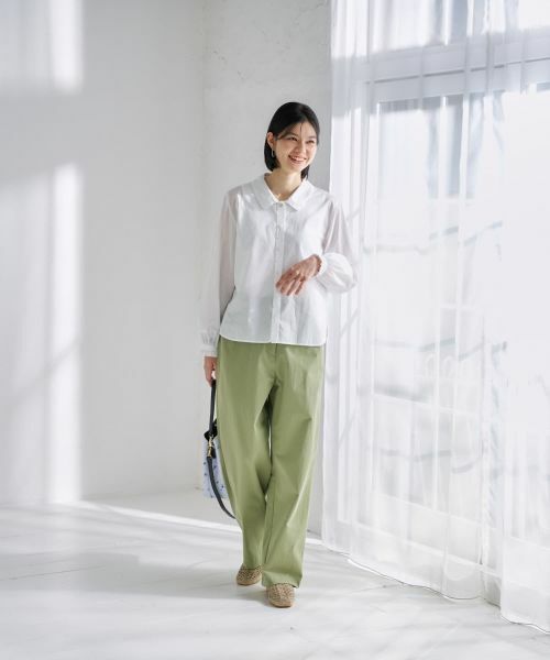 CARA O CRUZ / キャラ・オ・クルス シャツ・ブラウス | 丸襟ギャザースリーブシャツ【CoC by CARA O CRUZ】 | 詳細8