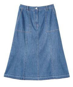 CARA O CRUZ / キャラ・オ・クルス ミニ・ひざ丈スカート | フレアデニムスカート【CoC by CARA O CRUZ】