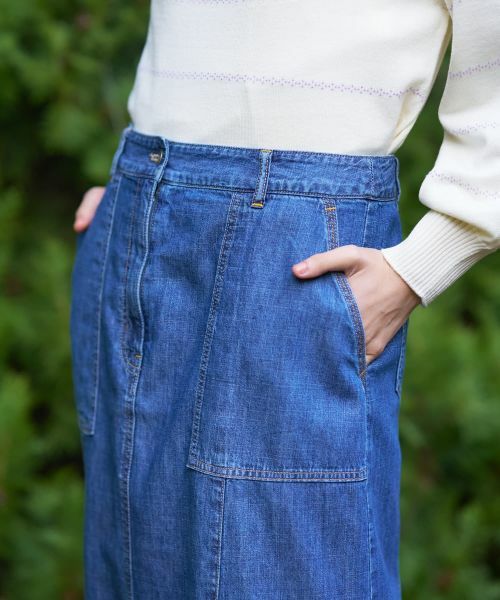 CARA O CRUZ / キャラ・オ・クルス ミニ・ひざ丈スカート | フレアデニムスカート【CoC by CARA O CRUZ】 | 詳細13