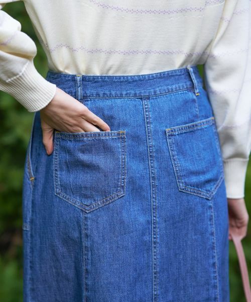 CARA O CRUZ / キャラ・オ・クルス ミニ・ひざ丈スカート | フレアデニムスカート【CoC by CARA O CRUZ】 | 詳細14