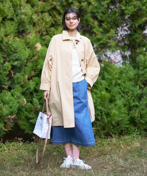 CARA O CRUZ / キャラ・オ・クルス ミニ・ひざ丈スカート | フレアデニムスカート【CoC by CARA O CRUZ】 | 詳細6