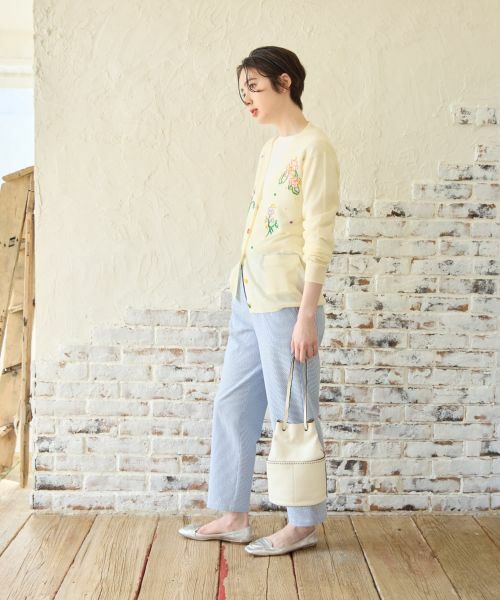 CARA O CRUZ / キャラ・オ・クルス カーディガン・ボレロ | フローラル刺繍Vネックカーディガン【CoC by CARA O CRUZ】 | 詳細12