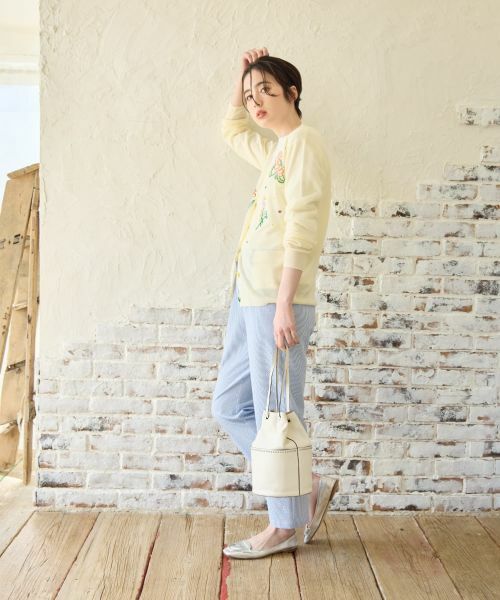 CARA O CRUZ / キャラ・オ・クルス カーディガン・ボレロ | フローラル刺繍Vネックカーディガン【CoC by CARA O CRUZ】 | 詳細13