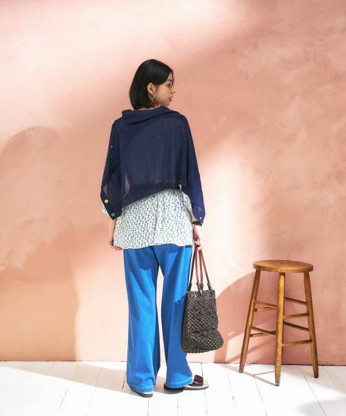 CARA O CRUZ / キャラ・オ・クルス カーディガン・ボレロ | フローラル刺繍Vネックカーディガン【CoC by CARA O CRUZ】 | 詳細24