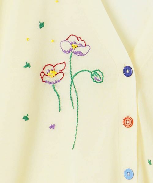 CARA O CRUZ / キャラ・オ・クルス カーディガン・ボレロ | フローラル刺繍Vネックカーディガン【CoC by CARA O CRUZ】 | 詳細29