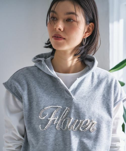 CARA O CRUZ / キャラ・オ・クルス テーラードジャケット | ロゴ刺繍フード付きベスト | 詳細15