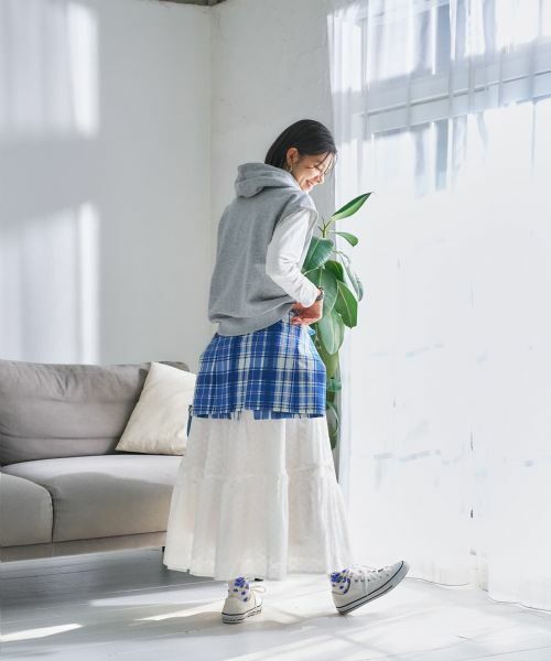 CARA O CRUZ / キャラ・オ・クルス テーラードジャケット | ロゴ刺繍フード付きベスト | 詳細24