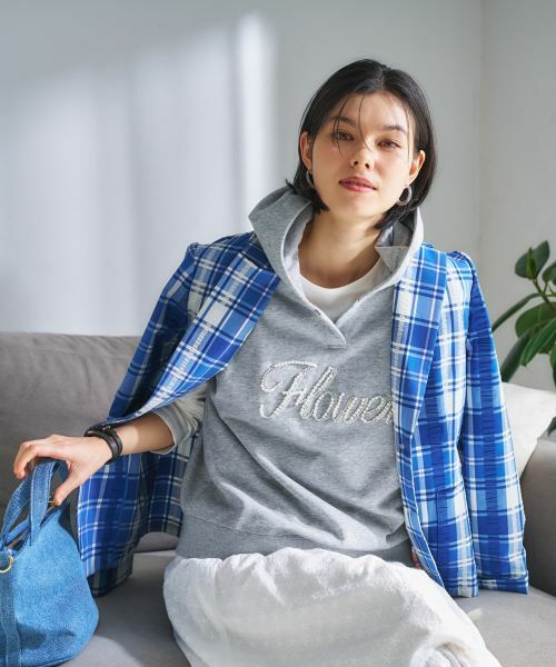 CARA O CRUZ / キャラ・オ・クルス テーラードジャケット | ロゴ刺繍フード付きベスト | 詳細6