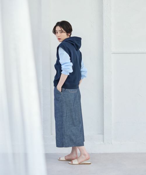 CARA O CRUZ / キャラ・オ・クルス テーラードジャケット | ロゴ刺繍フード付きベスト | 詳細10