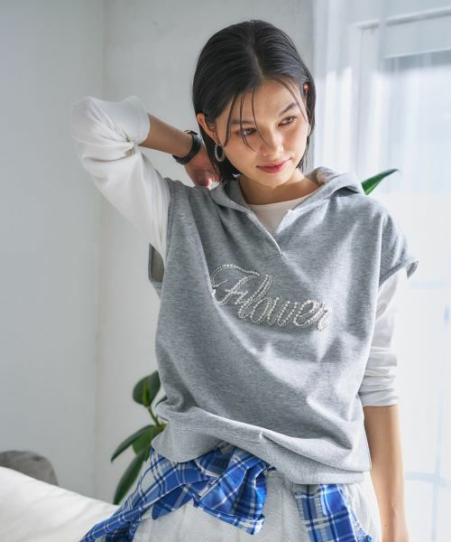 CARA O CRUZ / キャラ・オ・クルス テーラードジャケット | ロゴ刺繍フード付きベスト | 詳細13