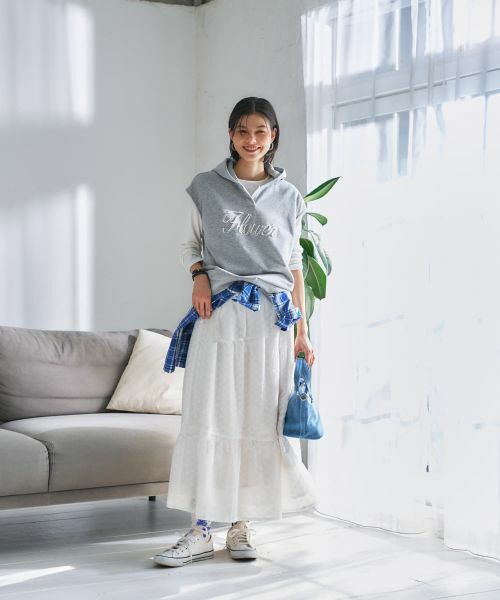 CARA O CRUZ / キャラ・オ・クルス テーラードジャケット | ロゴ刺繍フード付きベスト | 詳細19