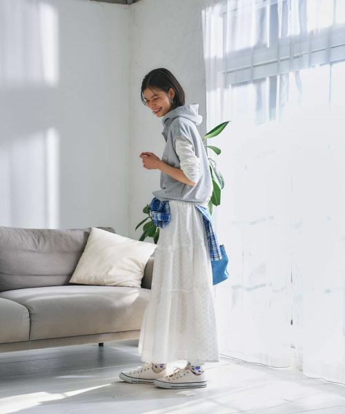 CARA O CRUZ / キャラ・オ・クルス テーラードジャケット | ロゴ刺繍フード付きベスト | 詳細22