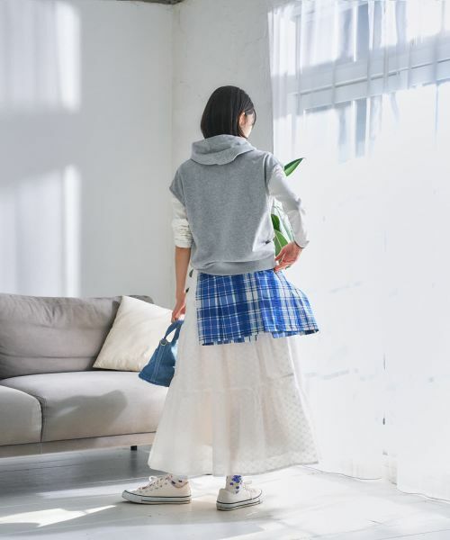 CARA O CRUZ / キャラ・オ・クルス テーラードジャケット | ロゴ刺繍フード付きベスト | 詳細23