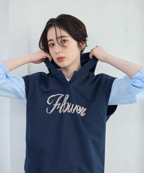 CARA O CRUZ / キャラ・オ・クルス テーラードジャケット | ロゴ刺繍フード付きベスト | 詳細3