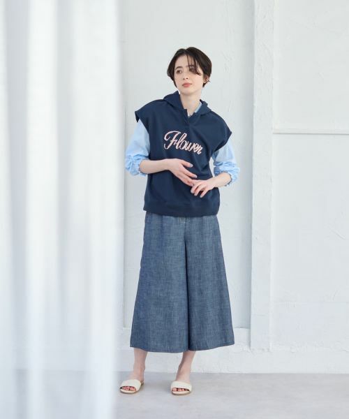 CARA O CRUZ / キャラ・オ・クルス テーラードジャケット | ロゴ刺繍フード付きベスト | 詳細5