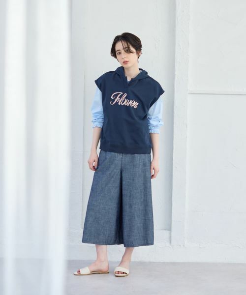 CARA O CRUZ / キャラ・オ・クルス テーラードジャケット | ロゴ刺繍フード付きベスト | 詳細6