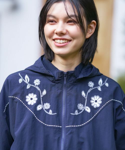 CARA O CRUZ / キャラ・オ・クルス その他アウター | 花刺繍ショート丈ブルゾン | 詳細13