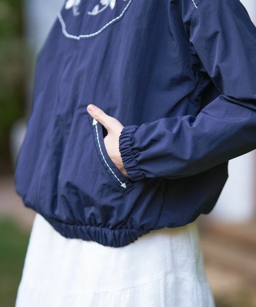 CARA O CRUZ / キャラ・オ・クルス その他アウター | 花刺繍ショート丈ブルゾン | 詳細14