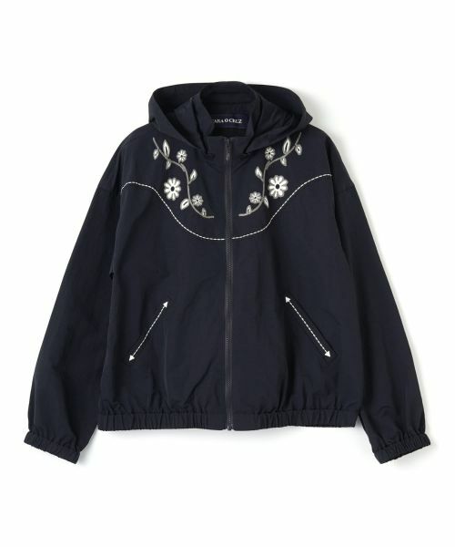CARA O CRUZ / キャラ・オ・クルス その他アウター | 花刺繍ショート丈ブルゾン | 詳細16